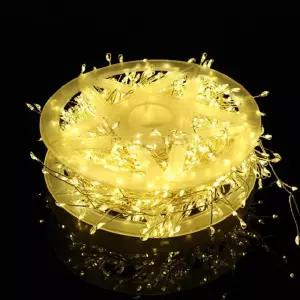 LED 실버와이어 트리전구(웜색) 지네전구 줄전구 크리스마스 장식 캠핑 인테리어 캠핑용