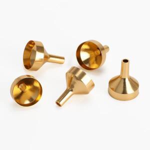 5개/갑 미니 금속 깔때기 필링 작은 병 이송 리필 향수 에센셜 오일 디스펜스 도구 실험실 Supplie