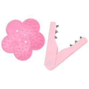 2Pcs 핑크 Abs 꽃 펜치 가시 제거 도구 정원 가위 장미 줄기 스트리퍼 꽃집 커터 잎 클리너 식물 Pruner 손