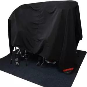 문엠베이스 드럼 세트 먼지 커버 방수 나일론 바느질 모서리 80 x 108 인치