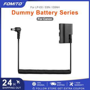 FOMITO LP-E6 더미 배터리 DC 전원 어댑터 캐논 EOS5D MarkIV 5D MarkII5DS 5DSR II 6D 7D 80D용