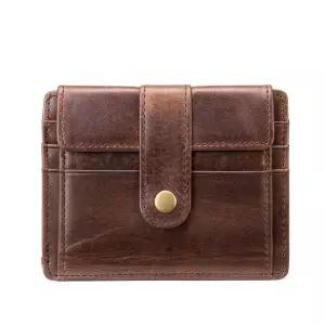 원더맨 남사친 캐주얼 빈티지 클래식한 반 장지갑 지갑 레더 동전 데일리룩 KUK5