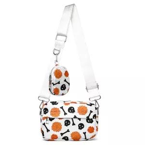 원더맨 남성 투피스 증정 원형 크로스바디 데일리룩 프린트 스몰 스컬 장지갑 크로스백 동전 핸드폰 숄더