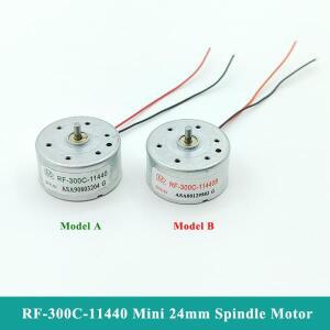 RF-300C-11440 마이크로 300 모터 DC 1.5V-6V 5V 6500RPM 미니 24mm 원형 스핀들 자동 DIY CD DVD 플레이어