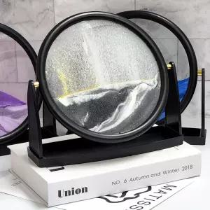 회전 모래 액자 원형 장식 탁상 인테리어 집들이선물 책상 소품 꾸미기