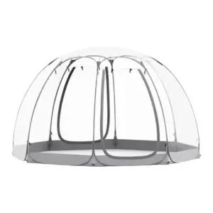 투명 돔하우스 카페 야외 테라스 쉘터 파티 방갈로 글램핑