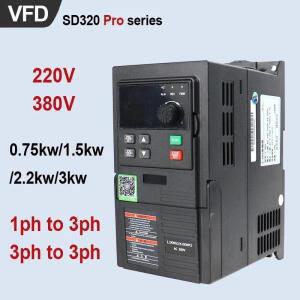 Hars VFD 380V/220V 가변 주파수 드라이브 0.75/1.5/2.2/3KW 변환기 인버터 모터 속도 컨트롤러