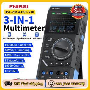 FNIRSI DST210 3-IN-1 디지털 멀티미터 다기능 테스터 10MHz 48MSa/s Sampling 속도 오실로스코프 0-50KHz