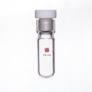 SYNTHWARE 두꺼운 벽의 내압 병, PRESSURE VESSEL, HEAVY WALL, PTFE 내부 스레드 플러그, P16