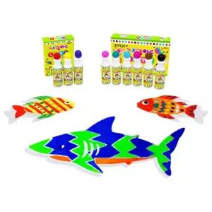 도트물감 홈스쿨링 언더 더 씨미술놀이 어린이 그림 미술용 그림용