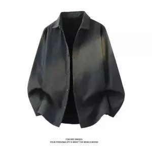 슬램덩크 캐주얼 남사친 솔리드 빅사이즈 셔츠 기모 피치 HO1