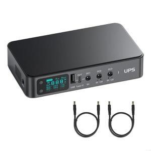 E28E UPS 배터리 백업 9000mAh/10400mAh/18000mAh LED 조명 WiFi 카메라 라우터 스피커용 소형 무정전 전원