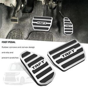 Daihatsu Move Canvas LA900S 용 미끄럼 방지, 긁힘 먼지 내부 스로틀 커버, 특수 알루미늄 페달