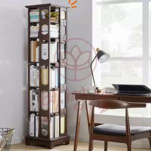 혜명몰 6단 회전 책장 월넛 폭 44.3CM 책장거실장 거실 북유럽풍 가정 만화