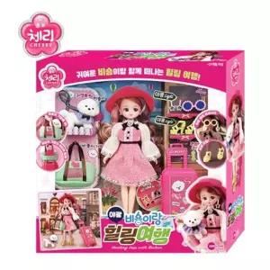 체리 야광 비숑이랑 힐링여행캐릭터완구 장난감 역할놀이 소꿉 인형 어린이날선물 모형