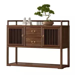 빈티지 장식장 미닫이 원목 수납장 엔틱 컬러 클래식 진열장 찬장 레트로