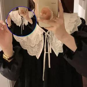 쌍문상회 레이스케이프 예쁜 페이크 넥카라