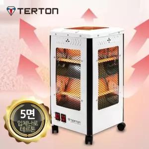 5058 페치카스타일 오면 전기히터 입체난로오방향 가정용난방기 가정용 온풍기 이동식 사무실 스탠드형 스