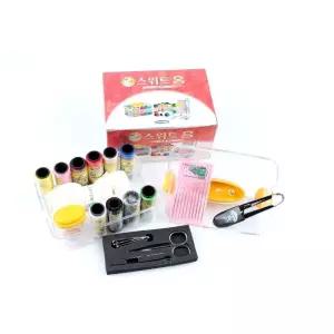 스위트홈미용세트 반지함 반짇고리 반짇고리함 바느질 옷수선 실바늘 수예용품 반짓고리