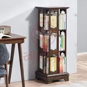 혜명몰 3단 회전 책장 월넛 폭 39cm 북유럽감성 가정용 책장거실장 어린이