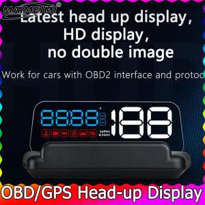 C500 OBD2 헤드업 디스플레이 앞 유리 자동차 속도계 프로젝터 액세서리 T900 GPS HUD 모든 차량 KM/H MPH