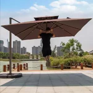 대형 천막 파라솔 폴딩 그늘막 횡단보도 각도조절