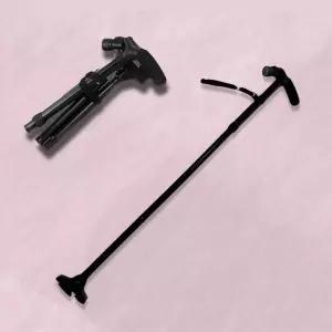 네발지팡이 복지 보행기 미끄럼방지 LED랜턴 할아버지이 5단이 노인이 접이식이 보조기 4발이 지이 효도이