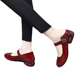 슬송렉샵 여사친 키작녀 스트랩힐 슈즈 라운드 가보시 펌프스 봄가을 프렌치 힐 스니커즈 꾹3