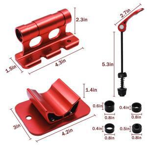 ALLTOO 자전거 포크 마운트 랙 자동차 루프 캐리어 브래킷 MTB 도로 접이식 퀵 릴리스 스루 액슬 어댑터