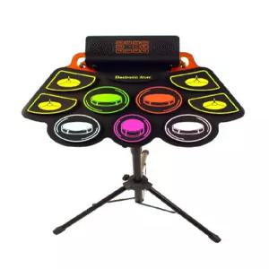 전자패드 가정용 세트 거치대 컬러(헤드폰+스틱+더블페달+랙) 스탠드 전자드럼 연습용