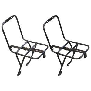 알루미늄 합금 자전거 프론트 랙, 캐리어 장거리 사이클링 여행 라이딩, 블랙