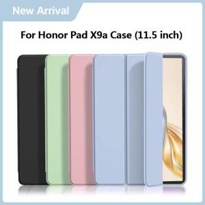 명예 패드 X9a 케이스 용 Coque Funda Honor Pad 커버 2025 11.5 인치 PU 가죽 부드러운 실리콘 백 스탠드