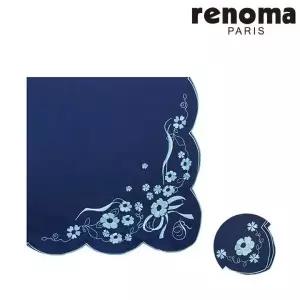 [하프클럽/닥스ACC]  RRT2701 레노마 남녀 1매 라운드 자수손수건