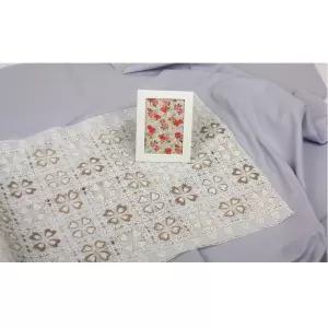 예쁜 크로바무늬시트 pvc 레이스장식품 선반소품식탁보 파티 테이블 러너 거실탁자 주방 센터