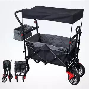 다용도 초경량 접이식 캠핑웨건 103 지붕형 수레 짐수레 왜건카트 트레이 소품 식탁 편의용품 취사 용웨건