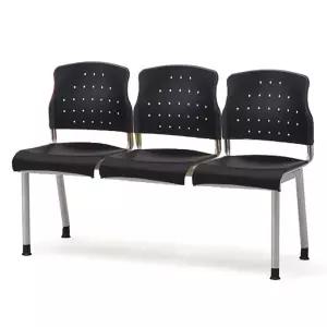 레인보우연결의자(3인석)-블랙로비 장의자 사무용 회의실 대기실 보조 대기