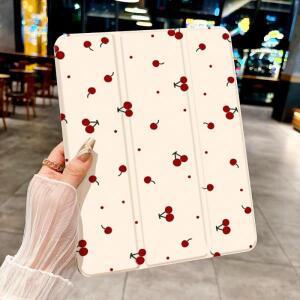 iPad pro 10/11인치 2020/6/7/8/Air 3/Air 4/9세대/Air 5세대 2022/Air 11용 체리 패턴 케이스