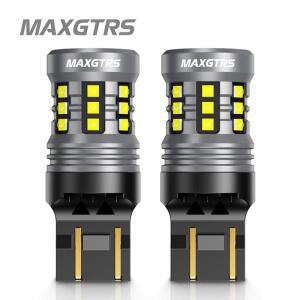 Maxgtrs LED Canbus 전구, 6500K 화이트 레드 DRL 자동차 주차등, 주간 주행 램프, 2x1157 P21/5W BAY15D,