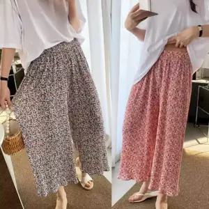 플라워 은창 플리츠 밴딩 8부 여름 썸머 13종 바지 여성 밴딩 단색 스판 쿨 쿨링 7부 무지 바지