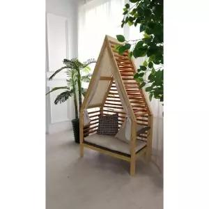 오두막 소파 의자 원목 소품 촬영 텐트 독서 포토존 1인용