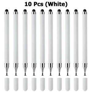 10Pcs 스타일러스 펜 유니버설 2 in 1 드로잉 스크린 태블릿 아이폰 IPad 용량 성 터치 연필 삼성 안드로이