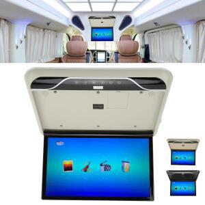 자동차 지붕 스크린 오버헤드 플레이어 19인치 장착형 LCD 모니터 다운 1080P 16색 터치 컨트롤 라이트 USB