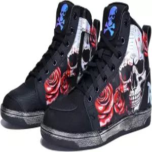 남성용 GXZUORUI 모터사이클 신발 통기성 미끄럼 방지 캐주얼 라이딩 측면 지퍼가 달린 모터크로스 보호