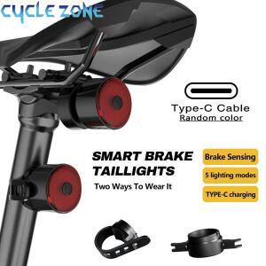자전거 후미등 스마트 브레이크 감지, 충전식 LED 미등, 안전 경고등, 액세서리