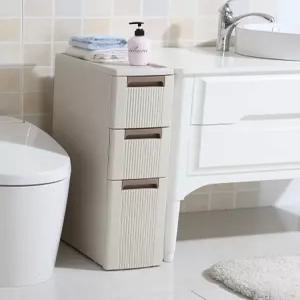 틈새수납장 욕실 주방용 플라스틱 서랍형 슬림 이동식 깊은 틈새 수납함 18cm 정리함