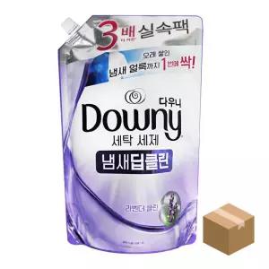실내건조 세탁세제 리필x6개 라벤더 다우니 냄새딥클린 1.4L [mBAA0EF]