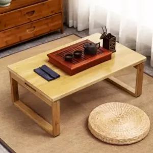 필우드 테이블 밥상 좌식 접이식 내추럴 미니 공부상 다용도 좌탁 나무책상 책상