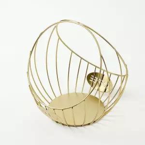 고급스러운 골드 하프문 캡슐커피 보관함 바구니 정리함 홀더 스탠드 보관통 커피랙 디스펜서