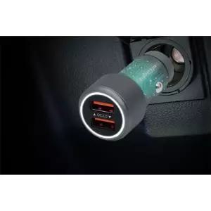 carex 아이팝 풀메탈 QC3.0 듀얼 충전기퀵차지 차량용시거잭 차량용 자동차 폰충전기 스마트 용폰