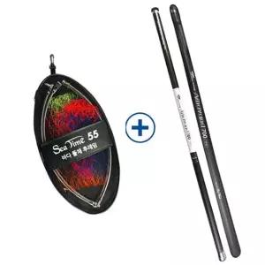 풀 카본 씨타임 수초 세트 바다어 바다뜰채 바다그물 망 로드 대  [mW96E51A]